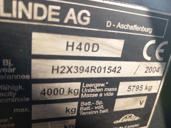 LINDE H40D -2004 - Image 6