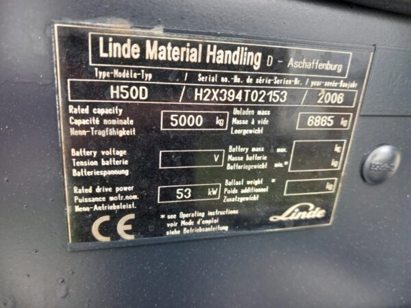 LINDE H50D - 2006 - Image 12