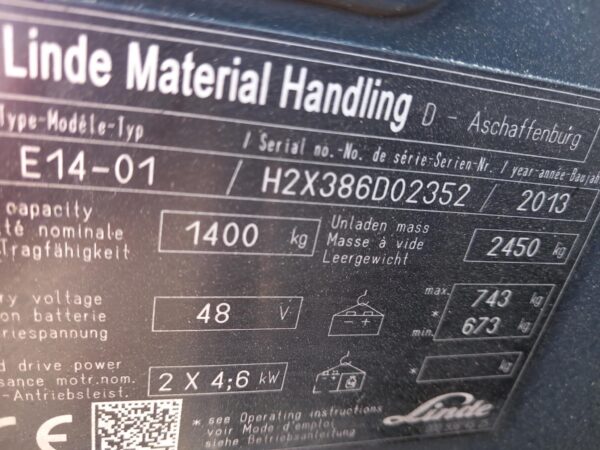 LINDE E14-01-2013 - Image 2