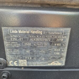 Linde E35L &ndash; elektro vilju&scaron;kar, 3.5t / 3.5m - Slika 5