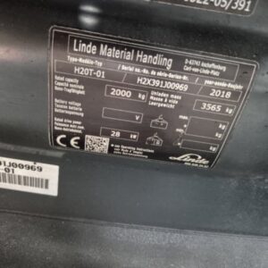 LINDE H20T – plinski viljuškar, 2.0t / 5.2m - Slika 6