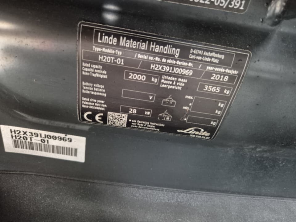 LINDE H20T – plinski viljuškar, 2.0t / 5.2m - Slika 6